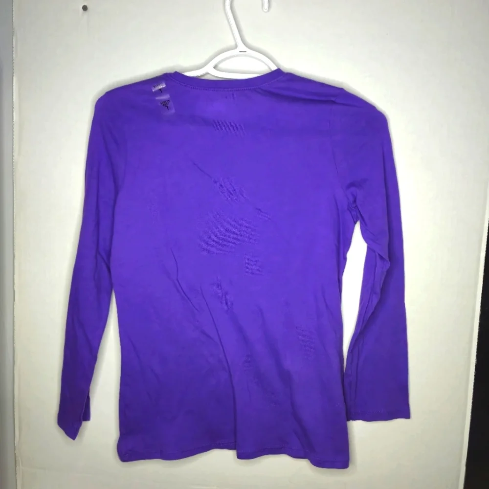 THE CHILDREN'S PLACE‎ GIRLS LONG SLEEVE BELIEVE GLITTERED SHIRT SIZE LARGE